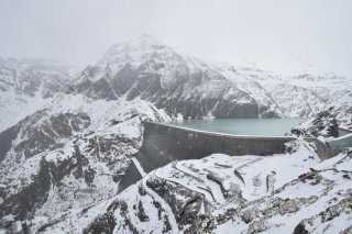 Webcam sur le barrage de la Grande Dixence, jeudi 16 novembre 2023